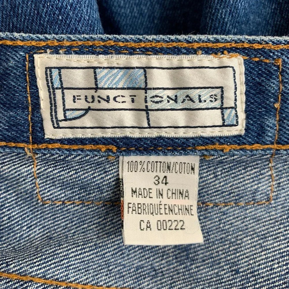 Vintage Jean Shorts Womens Size 31 Blue Medium Wash High Rise 100% Cotton Jorts - Picture 4 of 5